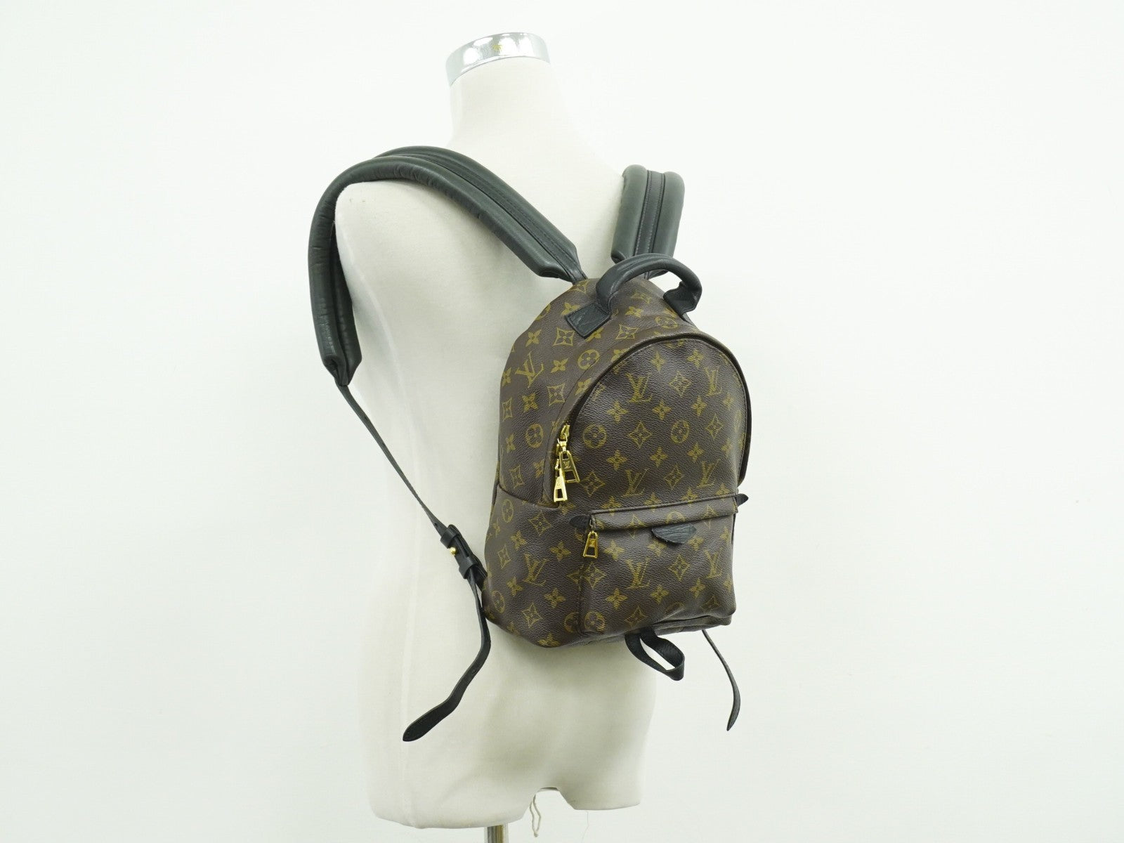 Louis Vuitton Palm Springs Backpack Monogram Canvas Brown Canvas Backpack Bag (Pre-Owned)