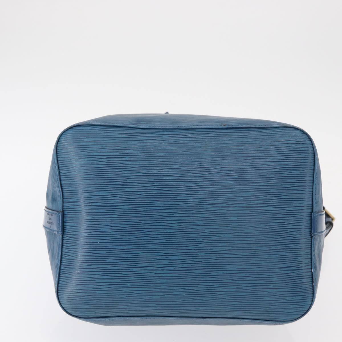 Louis Vuitton Petit Noe Handbag Epi Leather Blue Leather Shoulder Bag Bag (Pre-Owned)