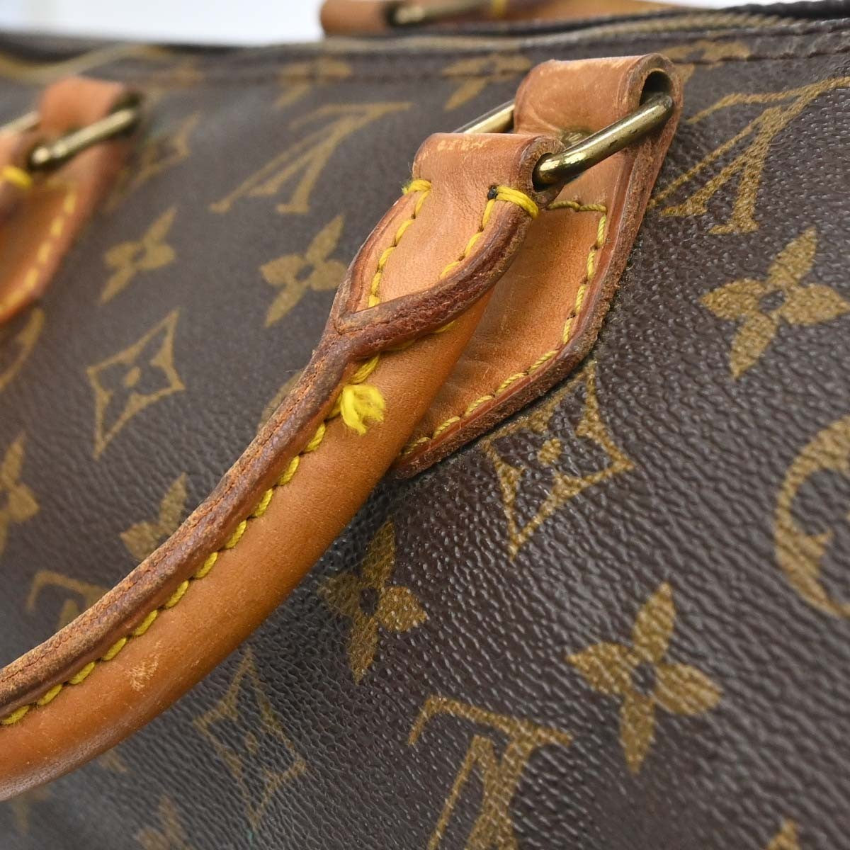 Louis Vuitton Speedy Handbag Monogram Canvas Brown Canvas Handbag (Pre-Owned)