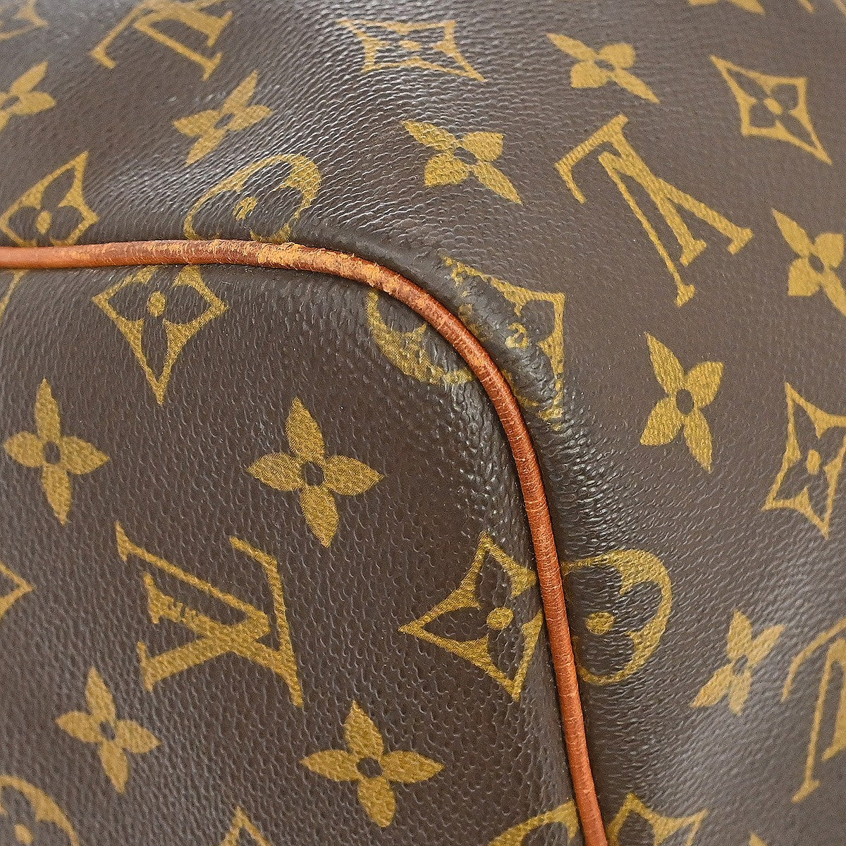 Louis Vuitton Keepall Bag Monogram Canvas Brown Canvas Travel Bag Bag (Pre-Owned)