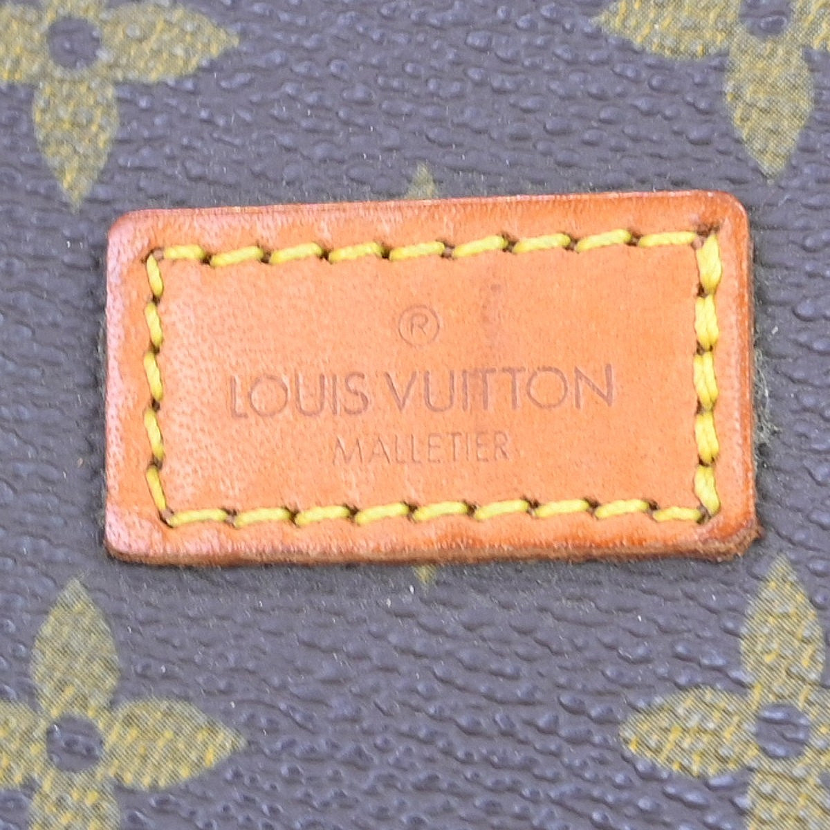 Louis Vuitton Saumur Handbag Monogram Canvas Brown Canvas Travel Bag Bag (Pre-Owned)