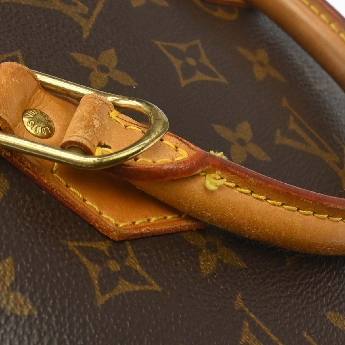 Louis Vuitton Alma Handbag Monogram Canvas Brown Canvas Handbag (Pre-Owned)