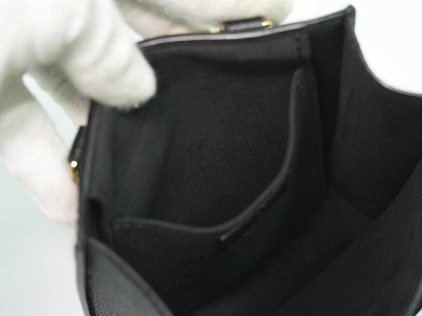 Louis Vuitton Petit Sac Plat Bag Bicolor Monogram Empreinte Giant Black Leather Tote Bag Bag (Pre-Owned)