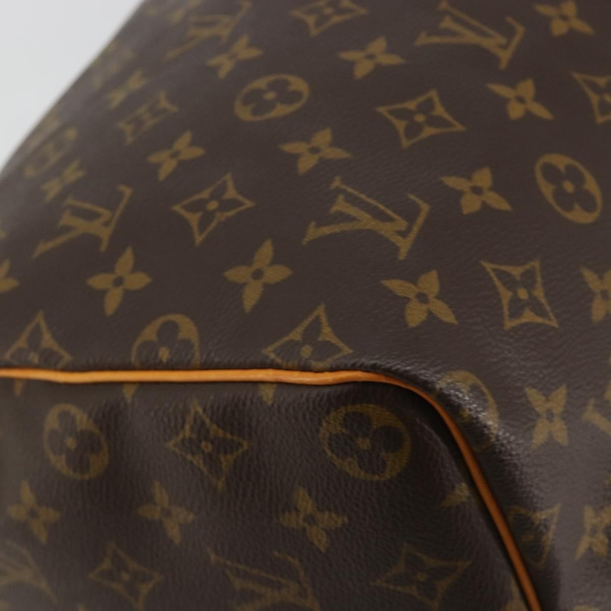 Louis Vuitton Speedy Handbag Monogram Canvas Brown Canvas Handbag (Pre-Owned)