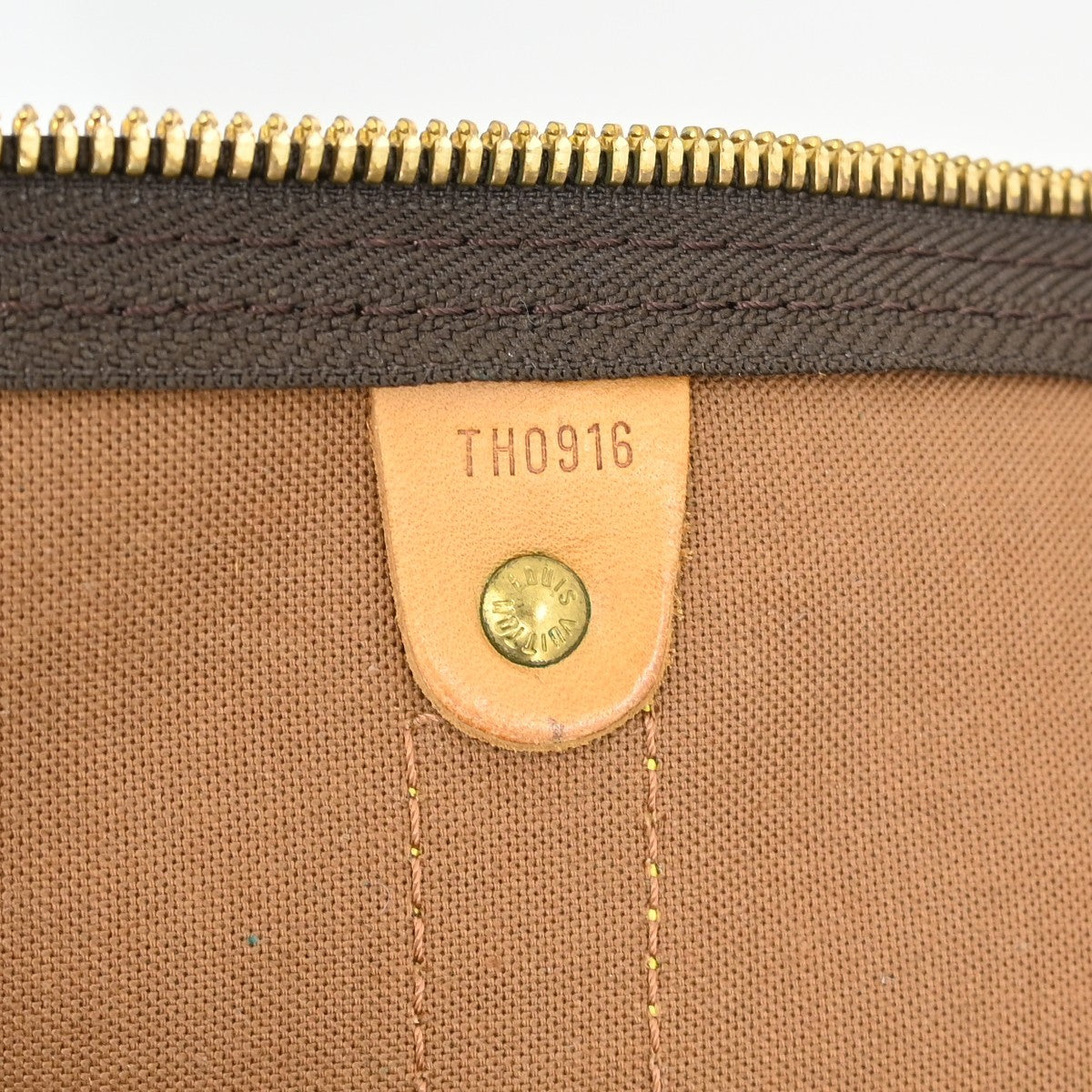 Louis Vuitton Keepall Bandouliere Bag Monogram Canvas Brown Canvas Travel Bag Bag (Pre-Owned)