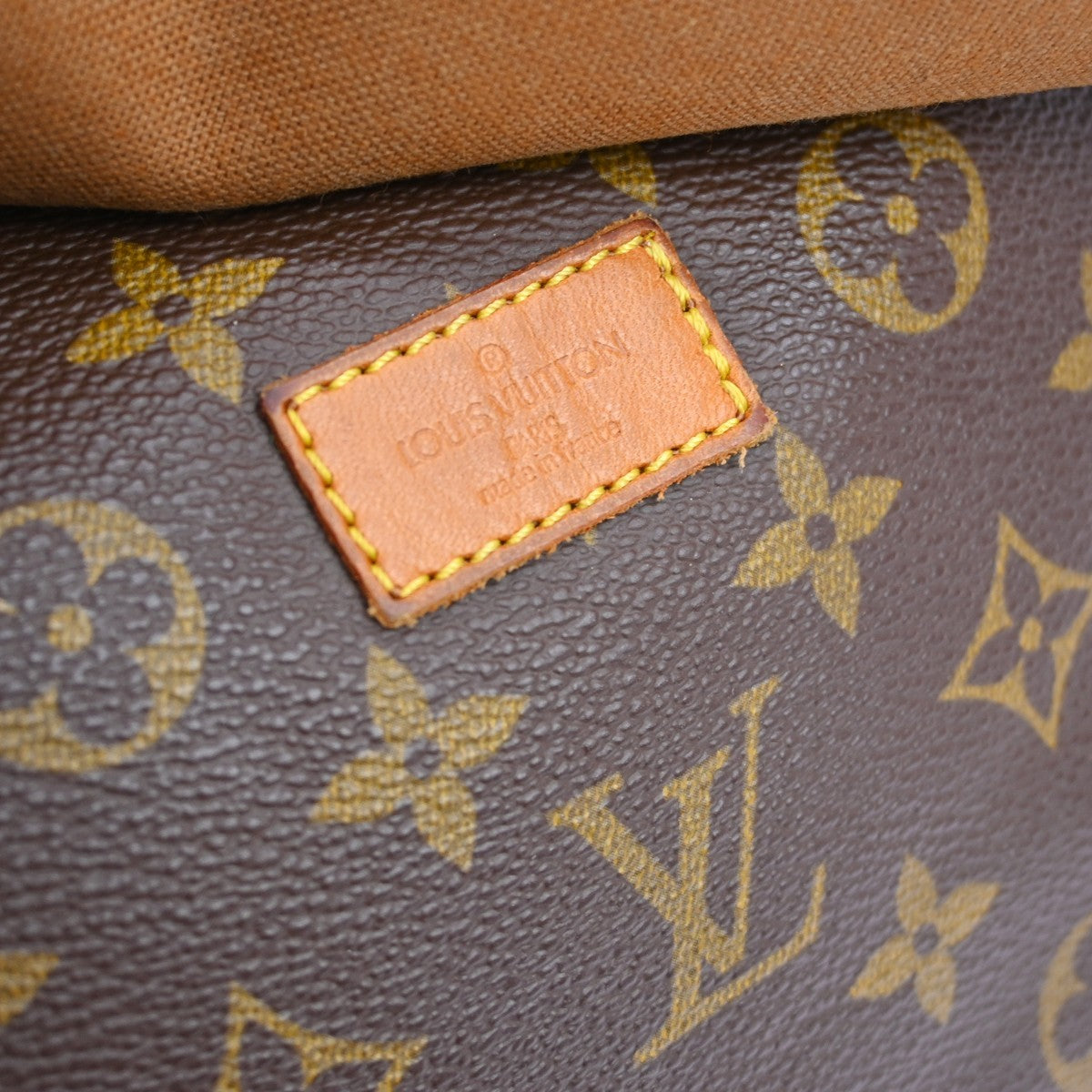 Louis Vuitton Saumur Handbag Monogram Canvas Brown Canvas Shoulder Bag Bag (Pre-Owned)