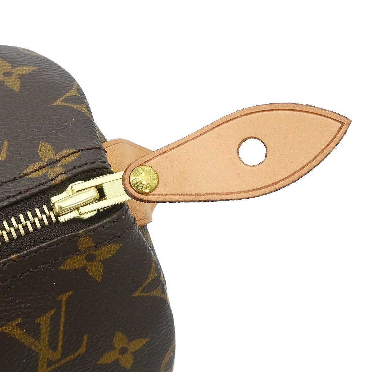 Louis Vuitton Speedy Handbag Monogram Canvas Brown Canvas Handbag (Pre-Owned)