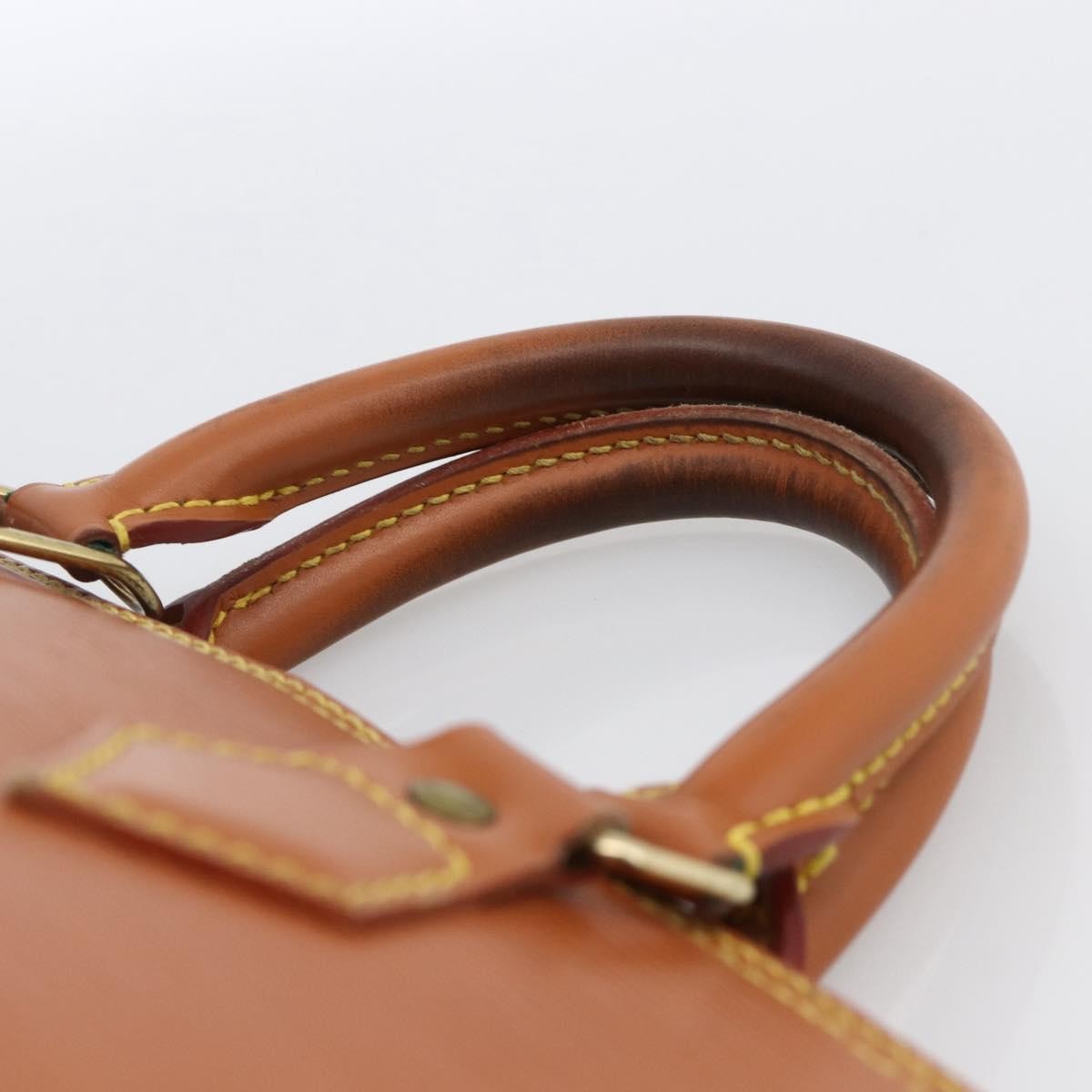 Louis Vuitton Alma Handbag Epi Leather Brown Leather Handbag (Pre-Owned)