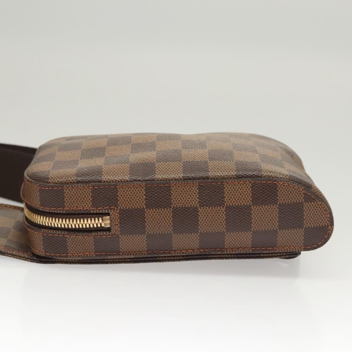 Louis Vuitton Geronimos Waist Bag Damier Brown Canvas Shoulder Bag Bag (Pre-Owned)