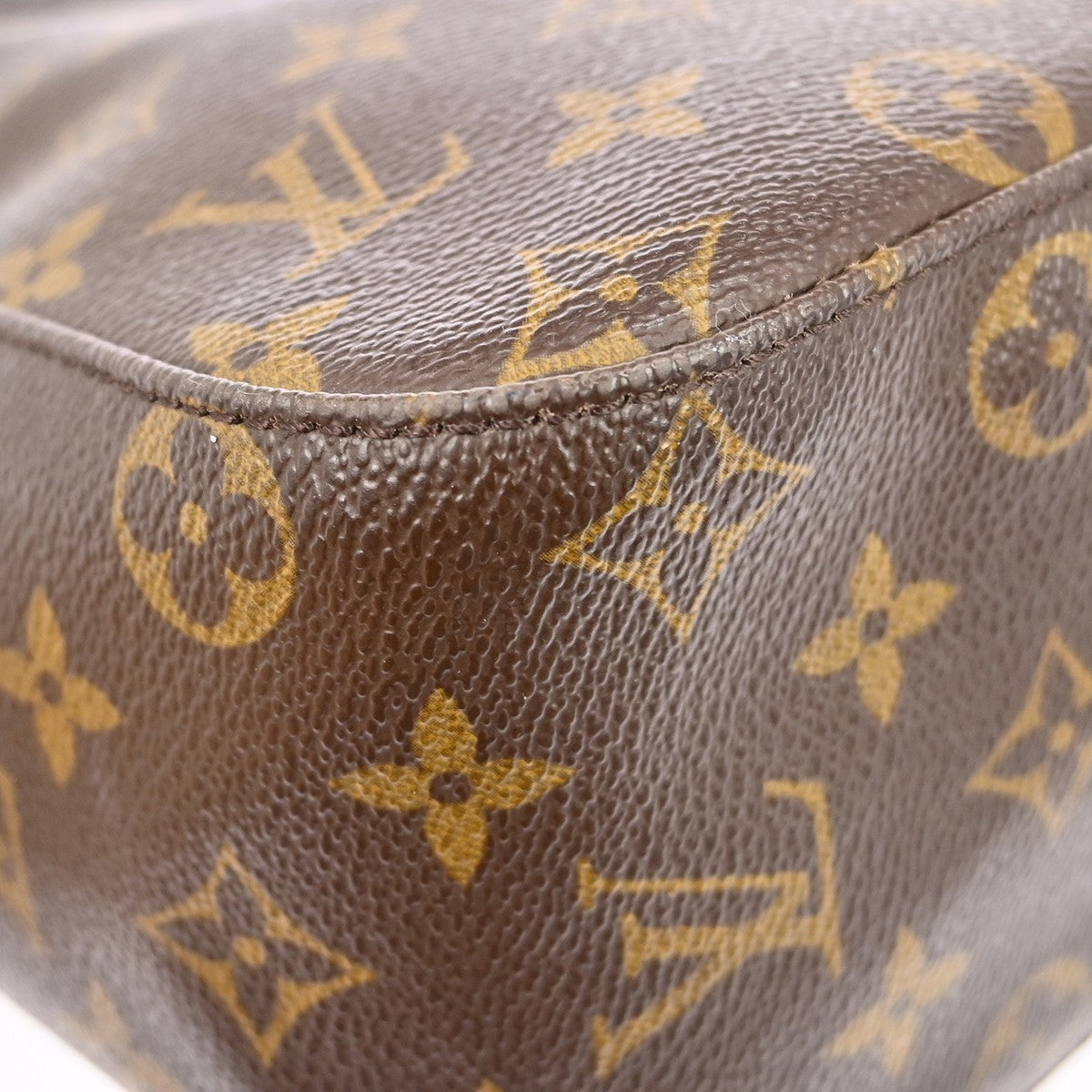 Louis Vuitton Monogram Looping Handbag Monogram Canvas Brown Canvas Shoulder Bag Bag (Pre-Owned)