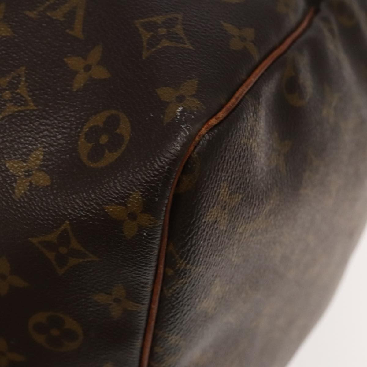 Louis Vuitton Keepall Bag Monogram Canvas Brown Canvas Travel Bag Bag (Pre-Owned)