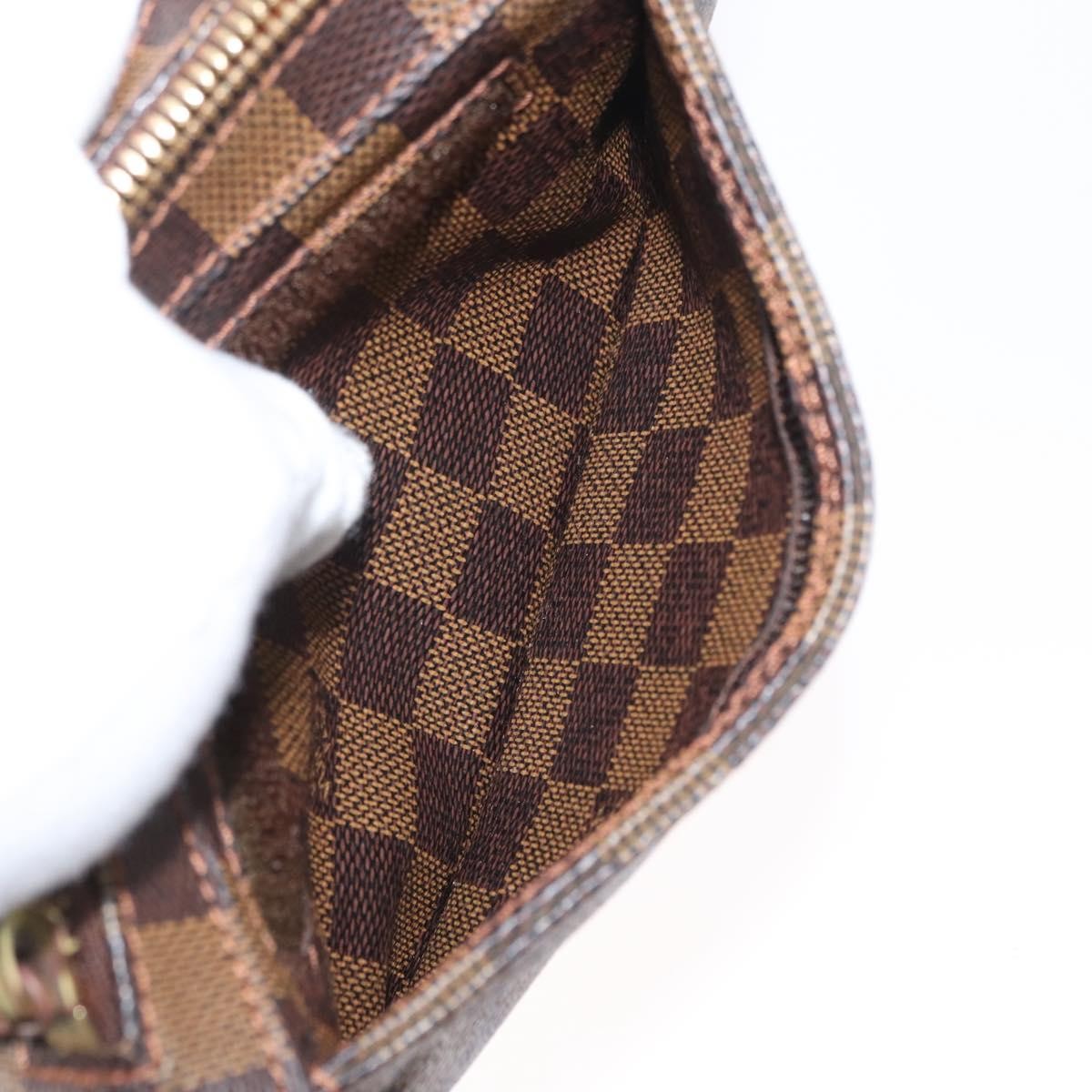 Louis Vuitton Geronimos Waist Bag Damier Brown Canvas Shoulder Bag Bag (Pre-Owned)