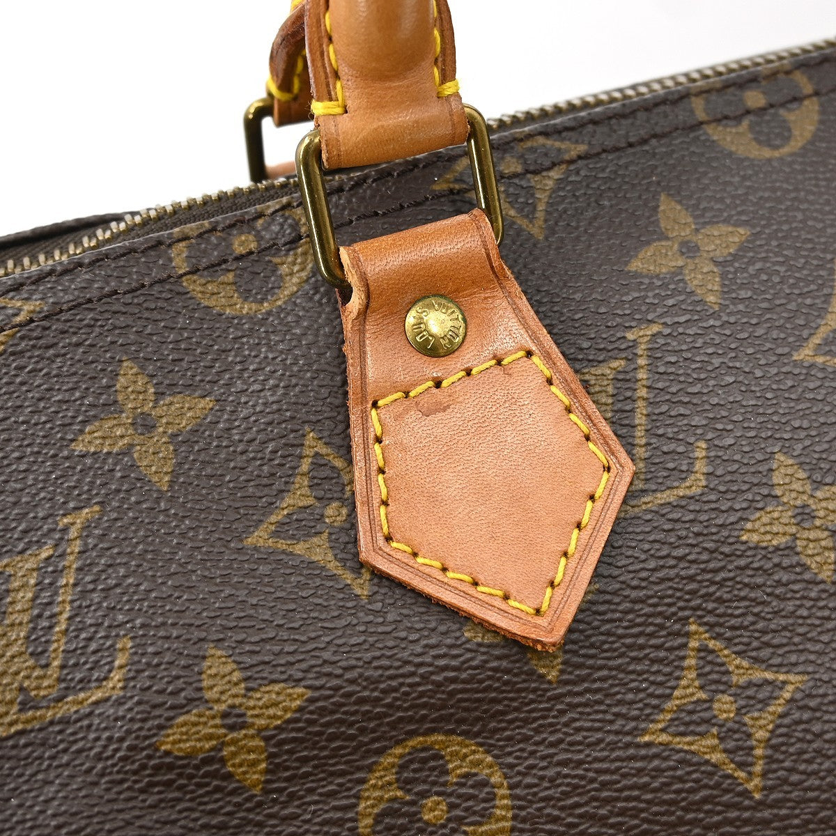Louis Vuitton Speedy Handbag Monogram Canvas Brown Canvas Handbag (Pre-Owned)