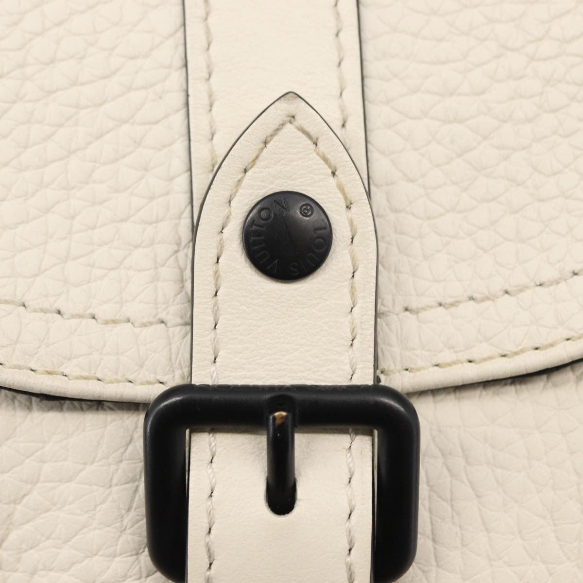 Louis Vuitton Christopher Backpack Taurillon Leather White Leather Shoulder Bag Bag (Pre-Owned)