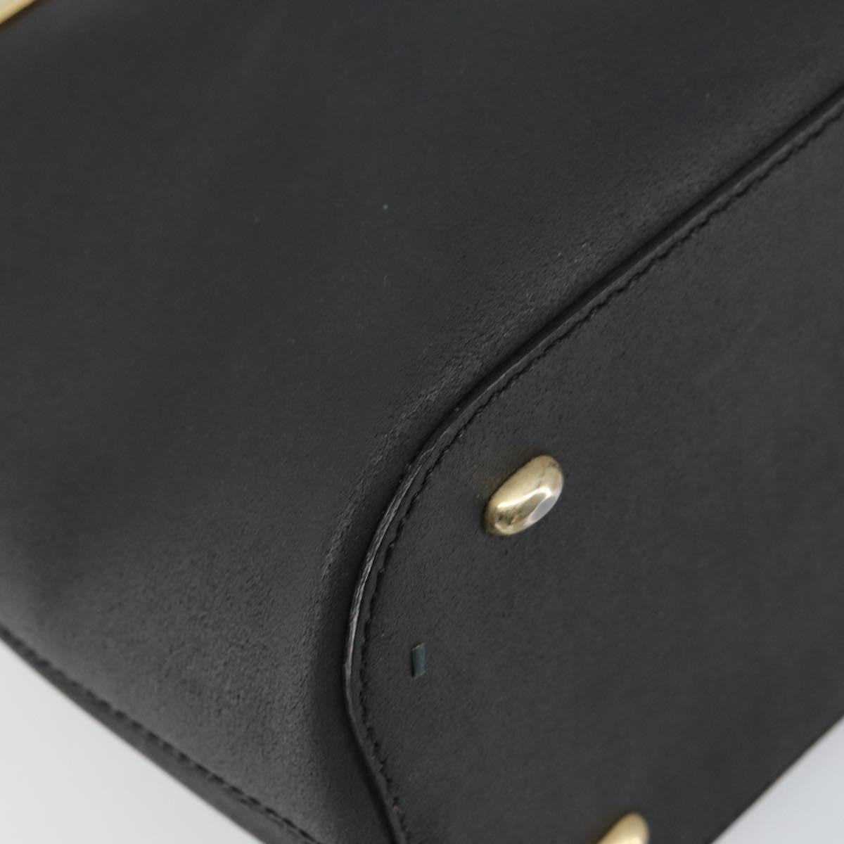 Celine Handbag Leather Black Leather Handbag (Pre-Owned)