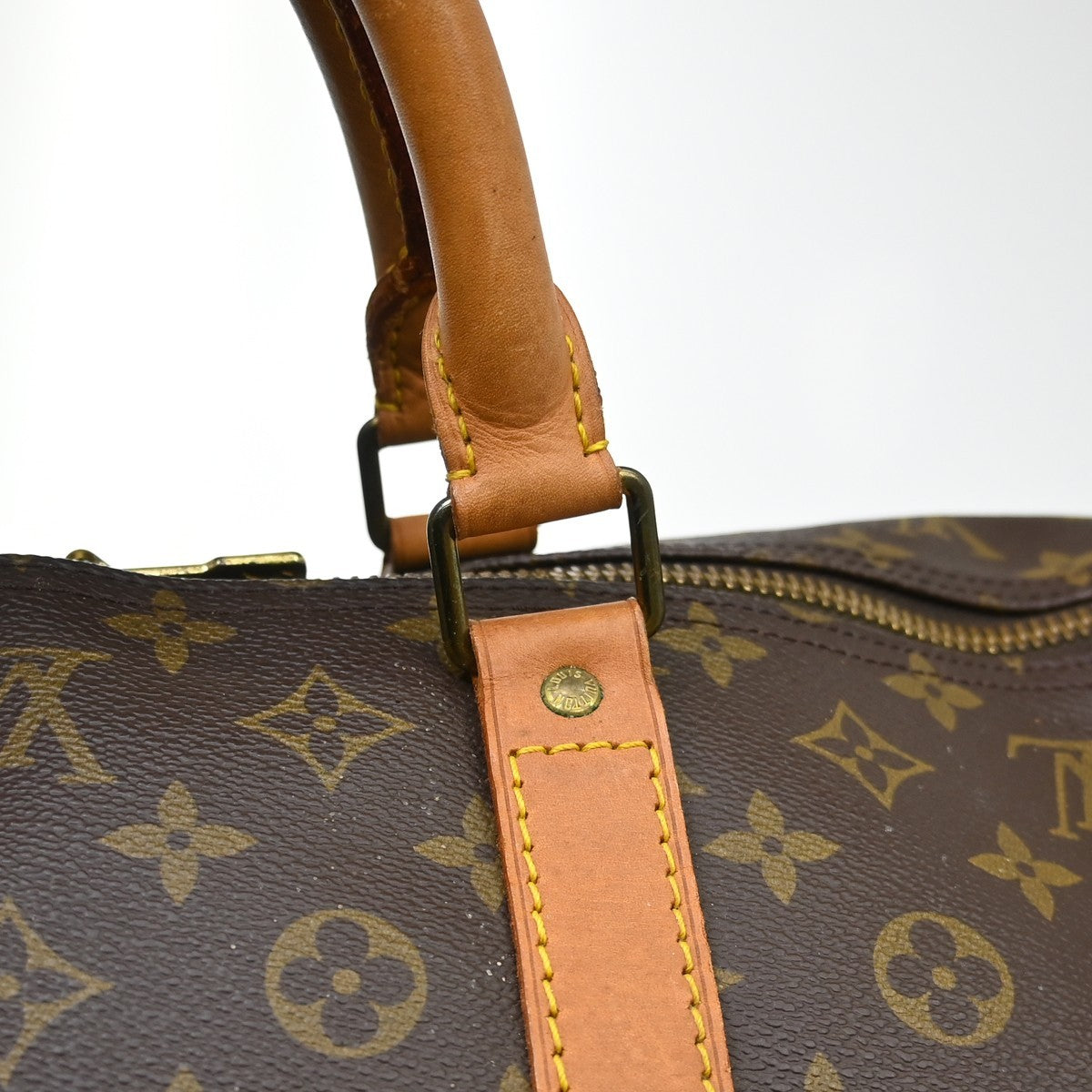 Louis Vuitton Keepall Bag Monogram Canvas Brown Canvas Travel Bag Bag (Pre-Owned)