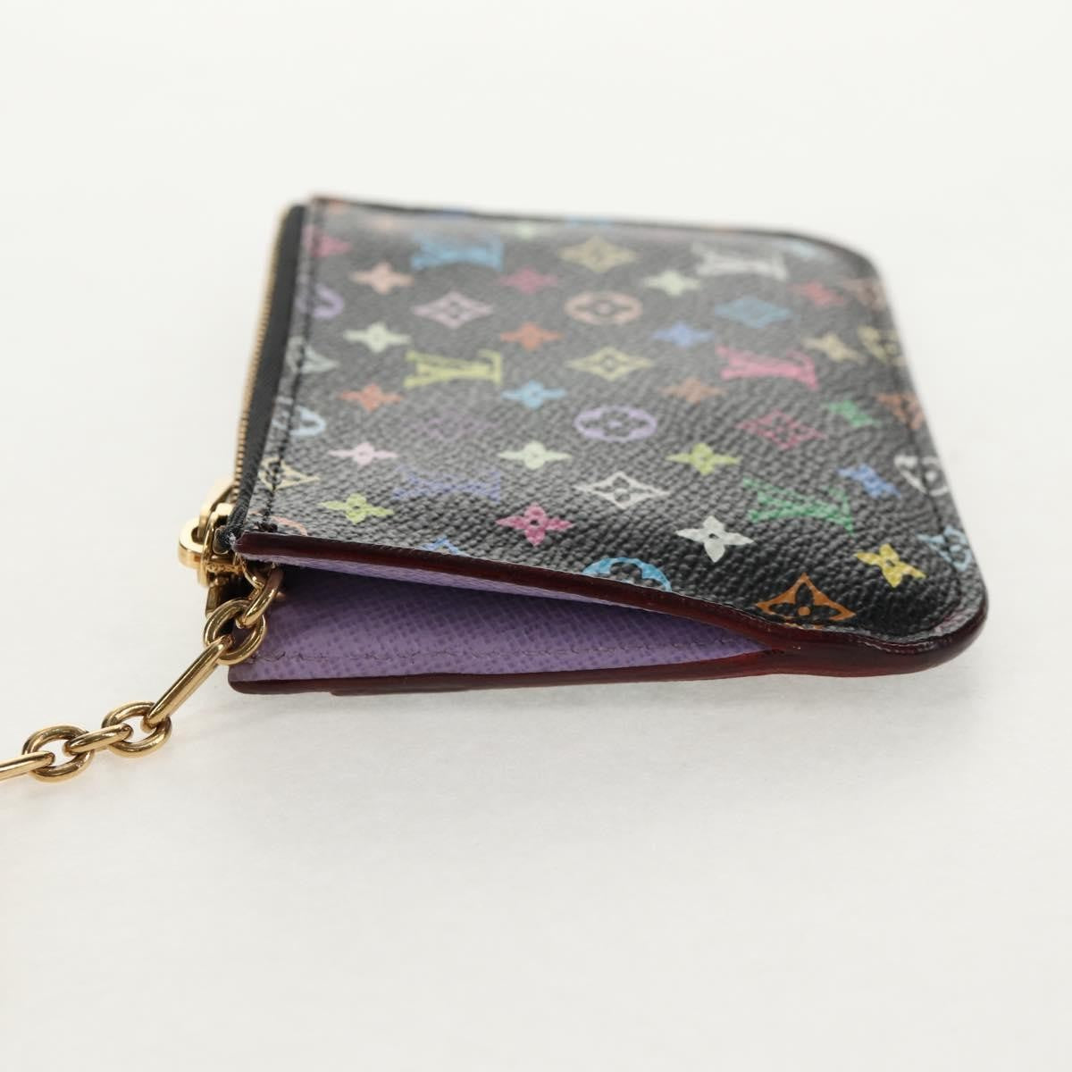 Louis Vuitton Pochette Clés Nm Monogram Multicolor Canvas Black Canvas Wallets Accessory (Pre-Owned)