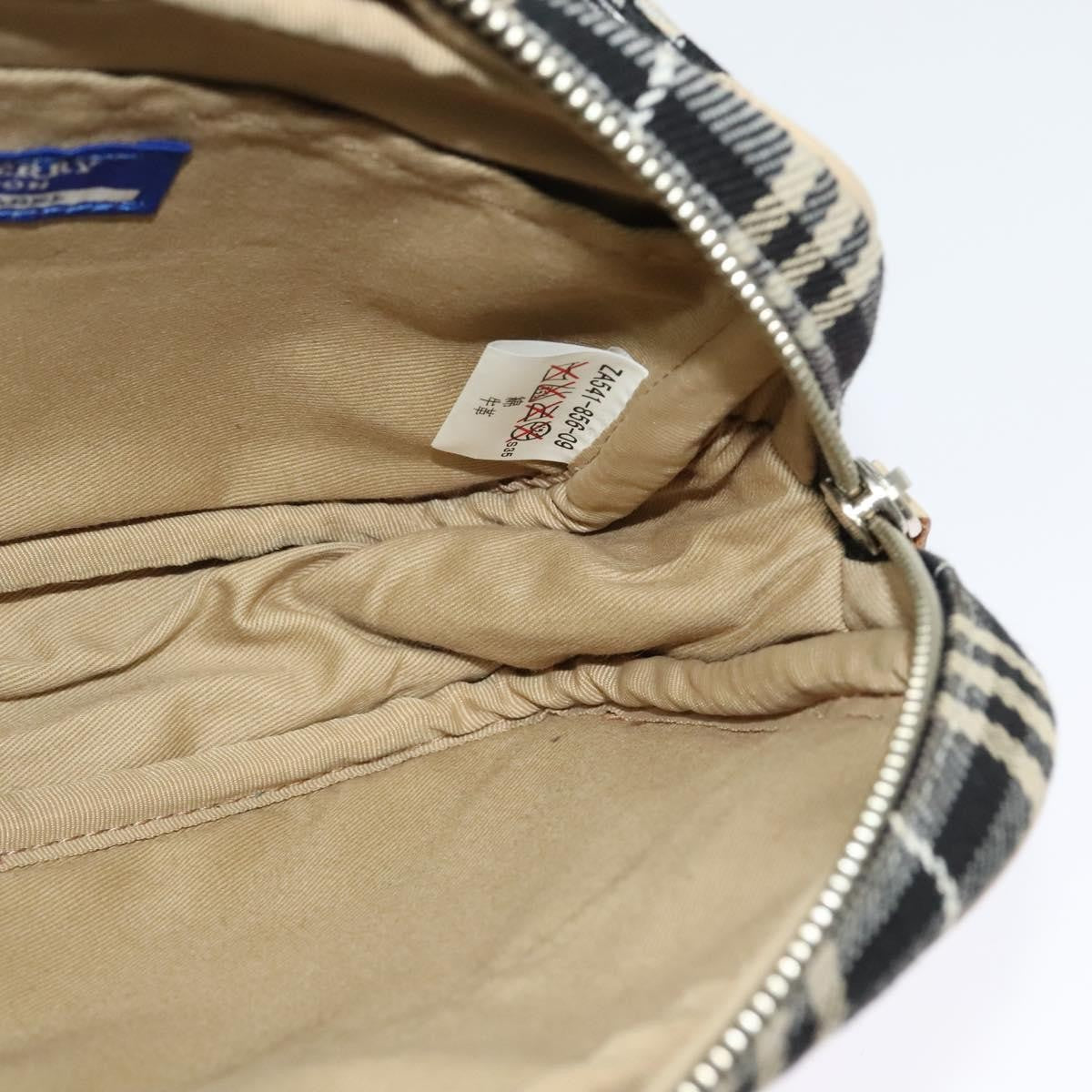 Burberry Waist Bag Vintage Check Canvas Blue Canvas Shoulder Bag Bag (Pre-Owned)