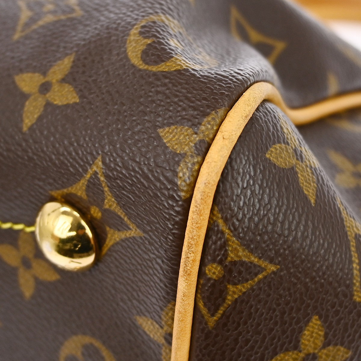 Louis Vuitton Tivoli Handbag Monogram Canvas Brown Canvas Handbag (Pre-Owned)