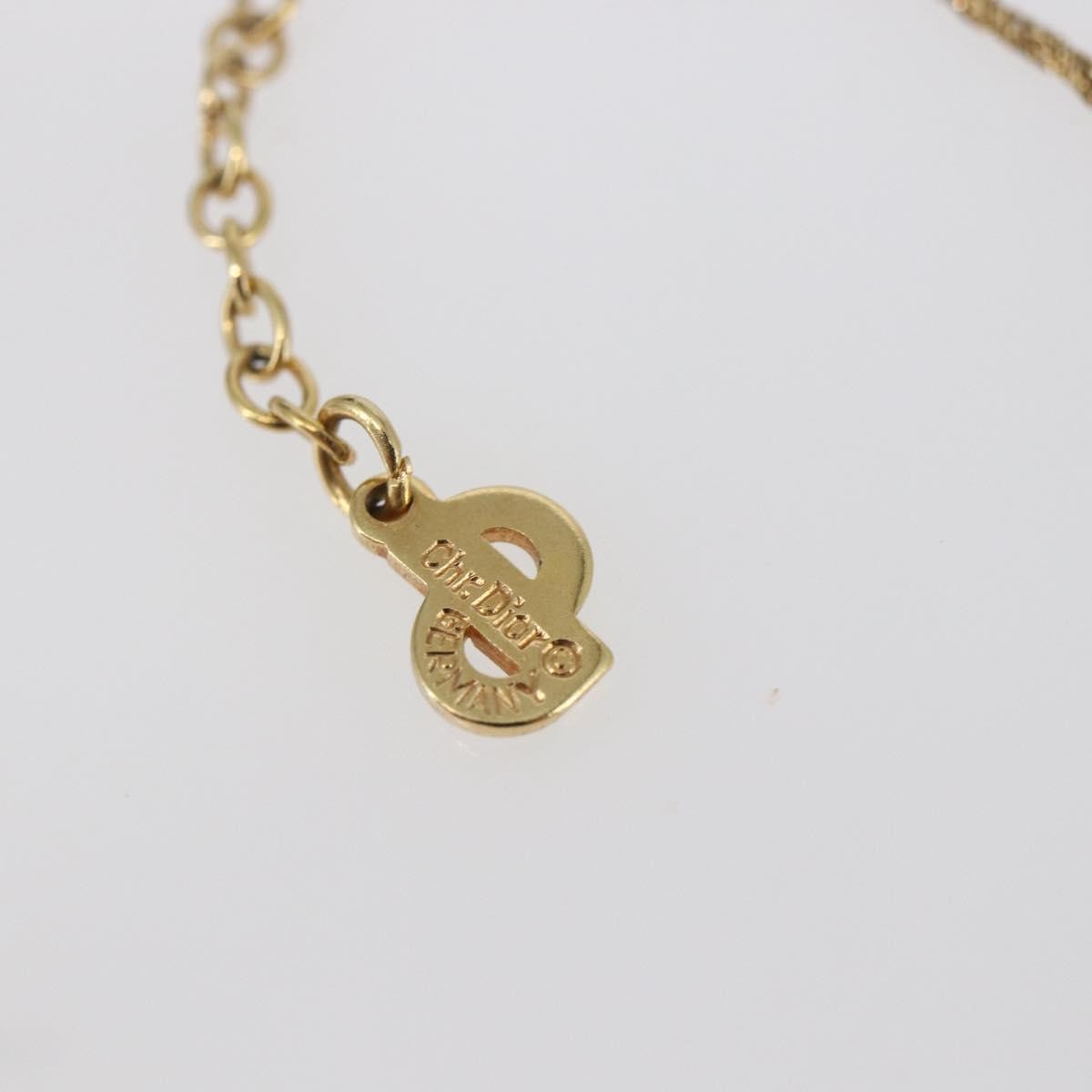 Christian Dior Cd Pendant Necklace Metal Gold Metal Jewelry (Pre-Owned)