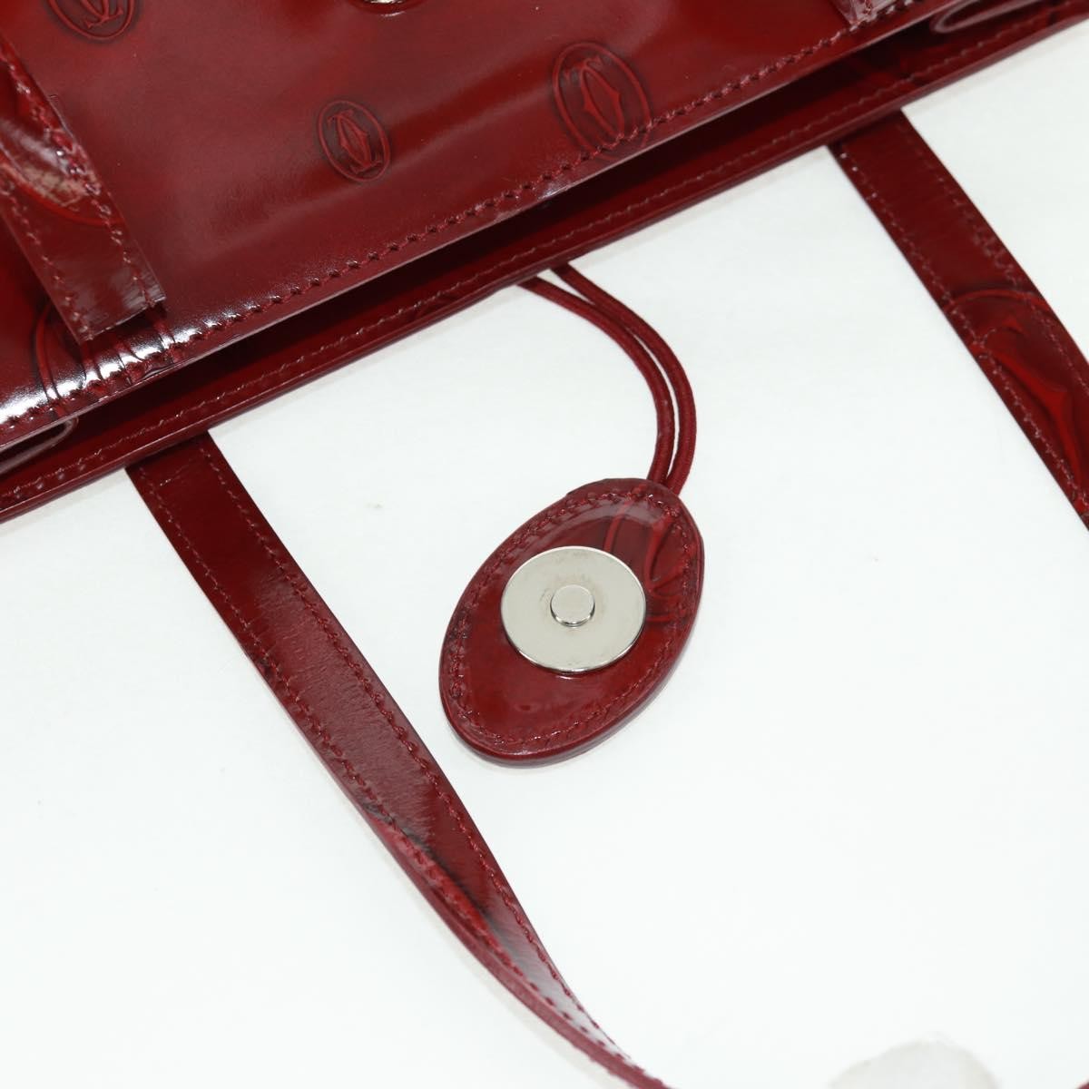 Cartier Happy Birthday Handbag Patent Leather Red Patent_Leather Handbag (Pre-Owned)