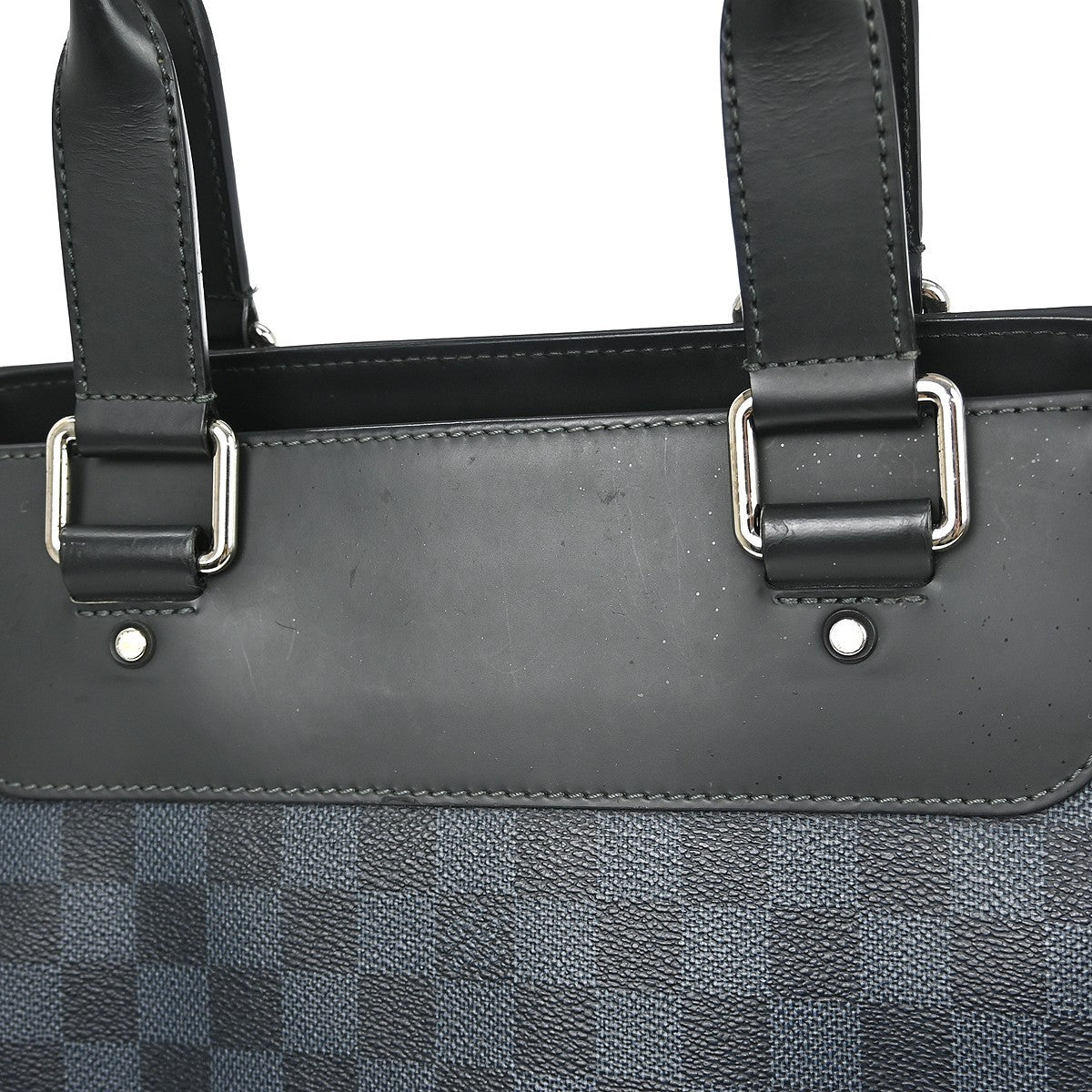 Louis Vuitton Cabas Voyage Damier Cobalt Black Canvas Tote Bag Bag (Pre-Owned)