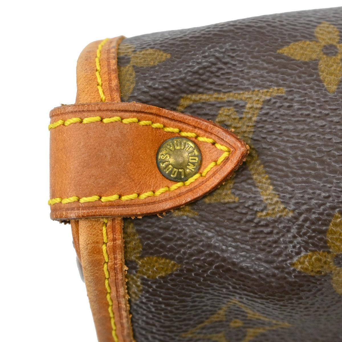 Louis Vuitton Saumur Handbag Monogram Canvas Brown Canvas Shoulder Bag Bag (Pre-Owned)