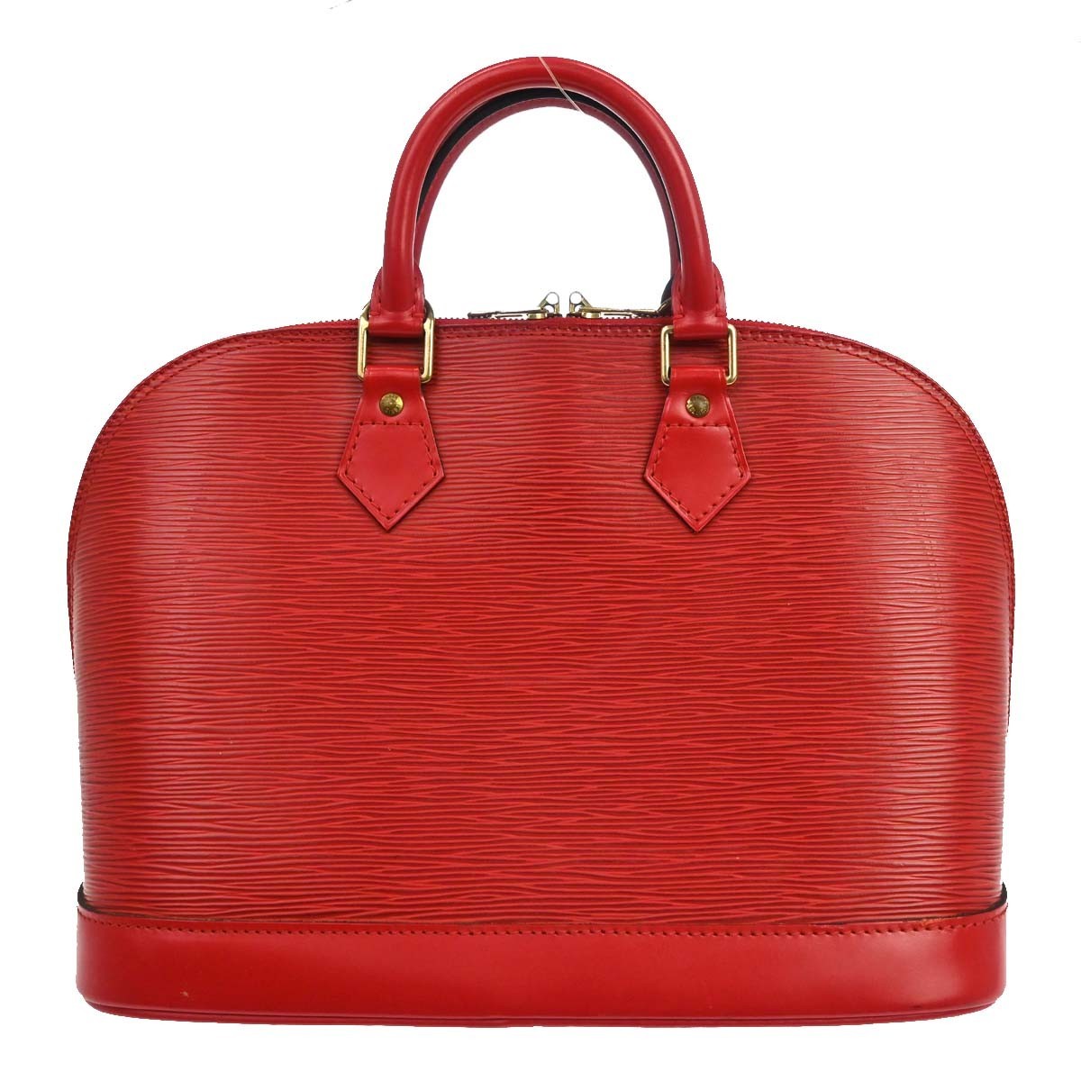 Louis Vuitton Alma Handbag Epi Leather Red Leather Handbag (Pre-Owned)