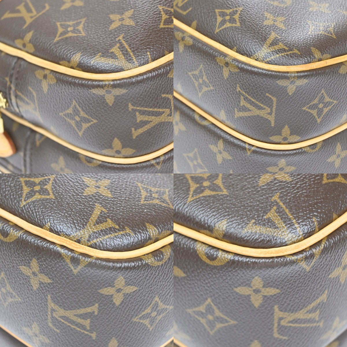 Louis Vuitton Reporter Bag Monogram Canvas Brown Canvas Shoulder Bag Bag (Pre-Owned)