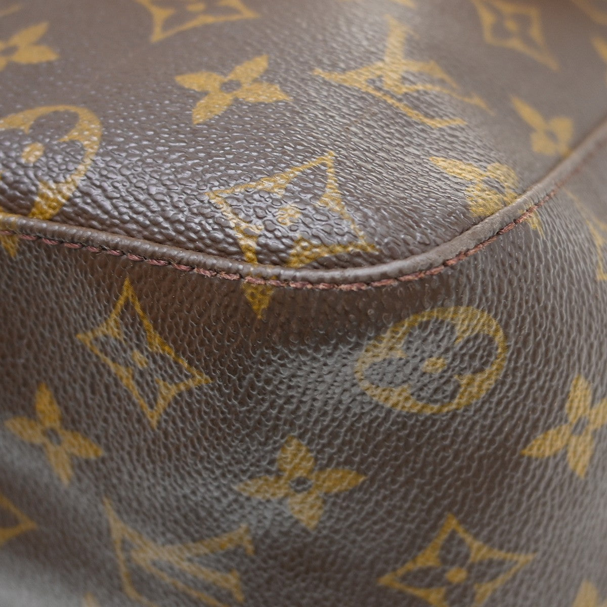 Louis Vuitton Monogram Looping Handbag Monogram Canvas Brown Canvas Shoulder Bag Bag (Pre-Owned)