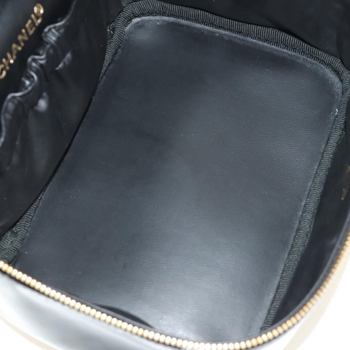 Chanel Vintage Timeless Cosmetic Case Patent Black Patent_Leather Clutche & Pouche Bag (Pre-Owned)