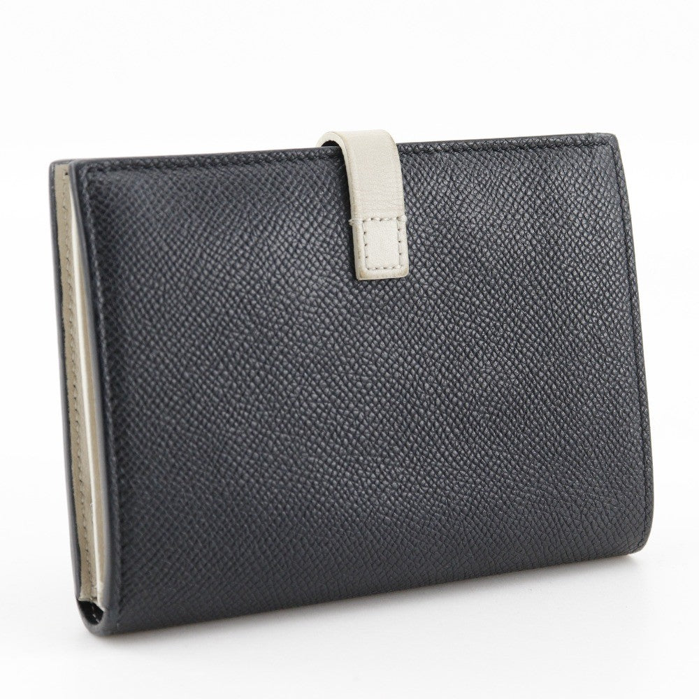 Celine Multifunction Strap Wallet Leather Black Calfskin Wallets Accessory (Pre-Owned)
