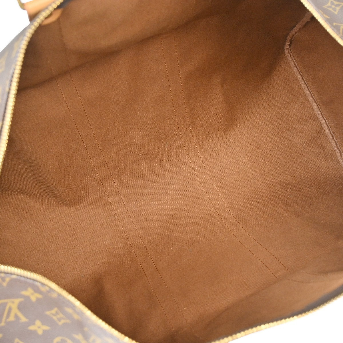 Louis Vuitton Keepall Bag Monogram Canvas Brown Canvas Travel Bag Bag (Pre-Owned)