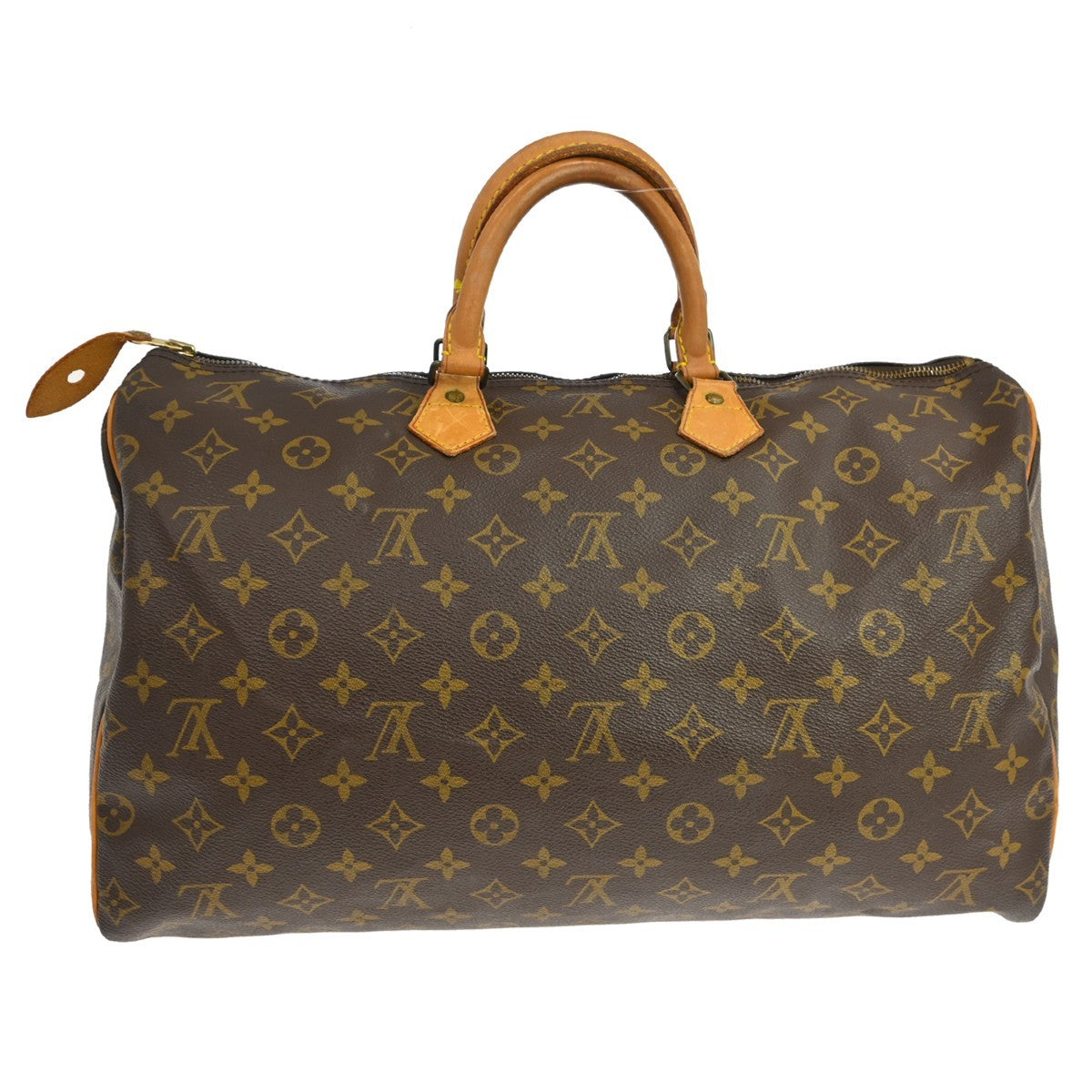 Louis Vuitton Speedy Handbag Monogram Canvas Brown Canvas Handbag (Pre-Owned)
