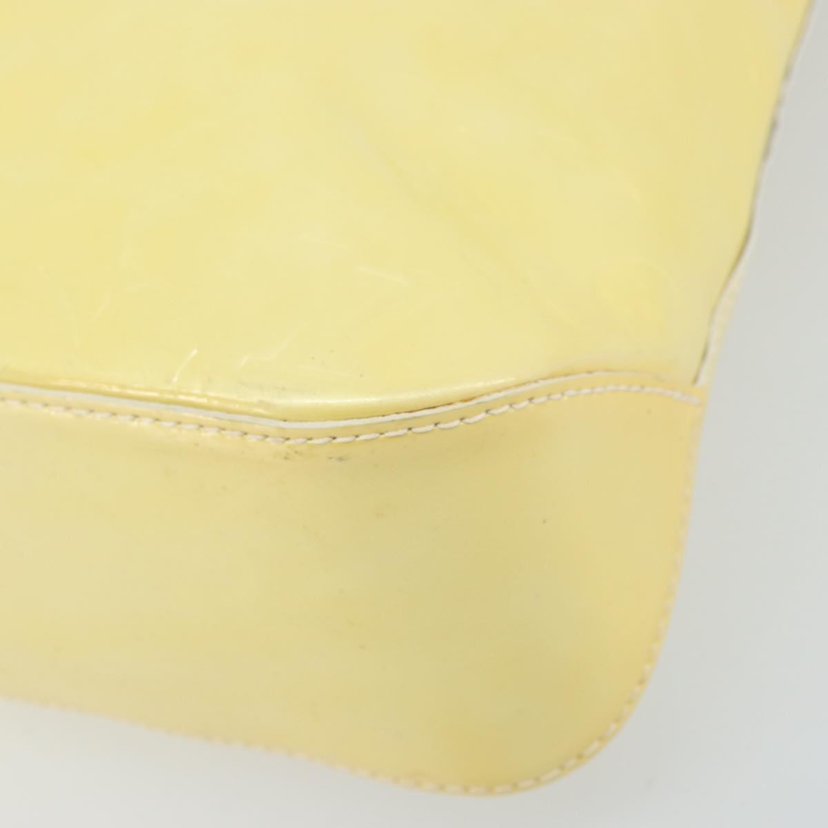 Louis Vuitton Brentwood Handbag Monogram Vernis Yellow Patent_Leather Tote Bag Bag (Pre-Owned)