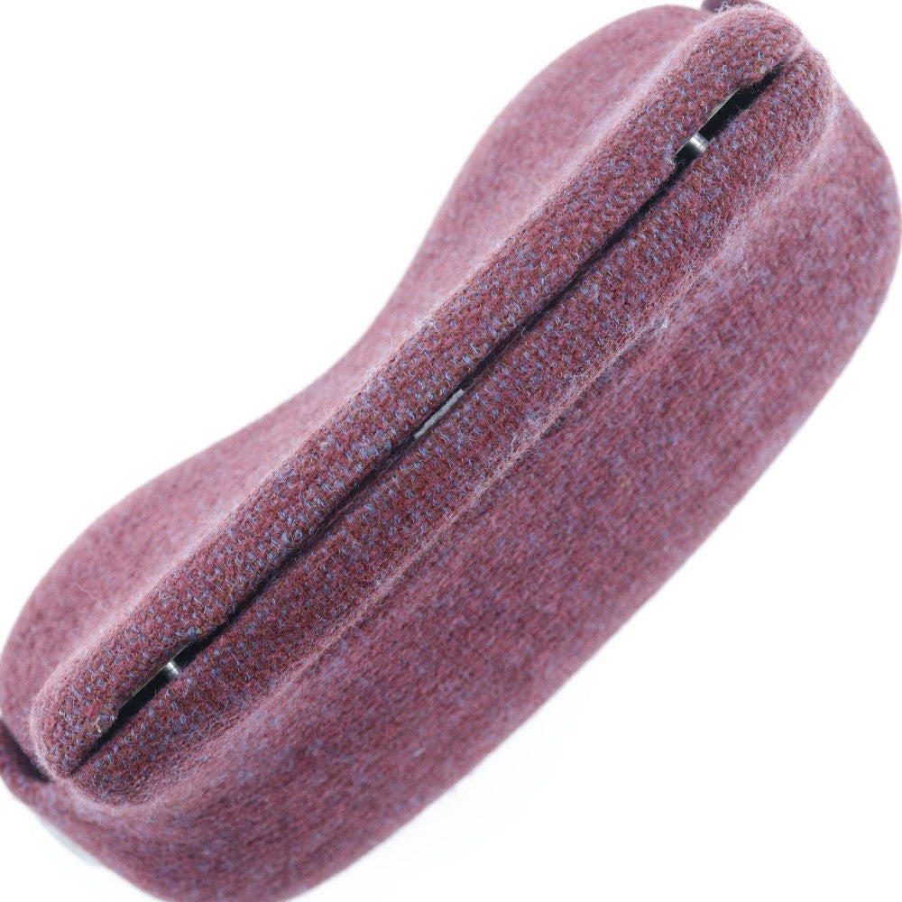 Chanel Vintage Millennium Waist Bag Tweed Purple Tweed Handbag (Pre-Owned)
