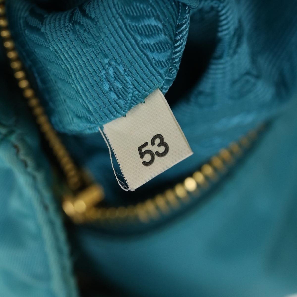 Prada Convertible Tote Quilted Tessuto Turquoise Nylon Handbag (Pre-Owned)