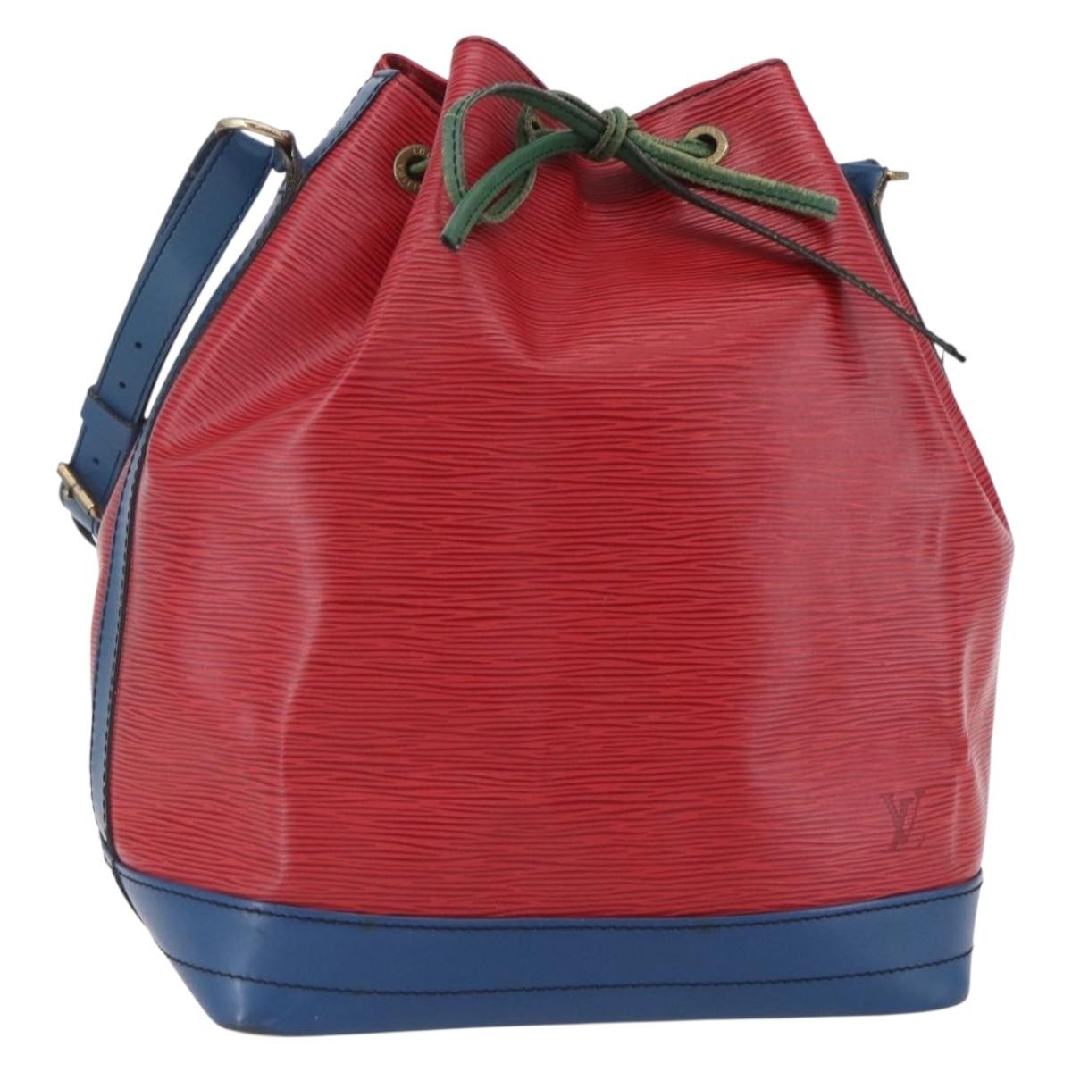 Louis Vuitton Tricolor Noe Handbag Epi Leather Red Leather Shoulder Bag Bag (Pre-Owned)