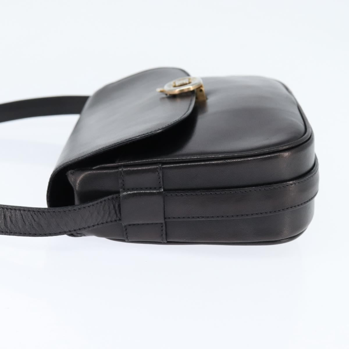 Celine Vintage Triomphe Shoulder Bag Leather Brown Leather Shoulder Bag Bag (Pre-Owned)