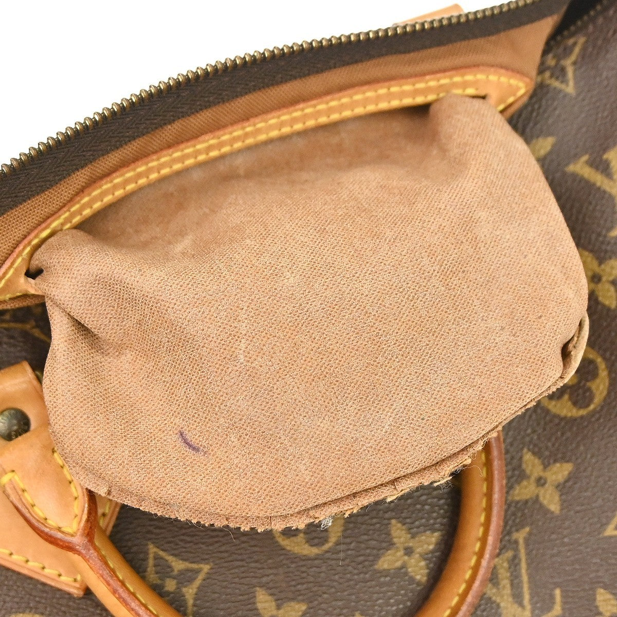 Louis Vuitton Speedy Handbag Monogram Canvas Brown Canvas Handbag (Pre-Owned)