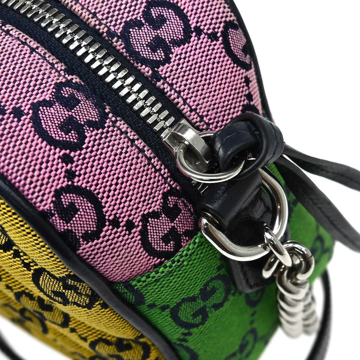 Gucci Gg Marmont Camera Bag Canvas Multicolour Canvas Handbag (Pre-Owned)