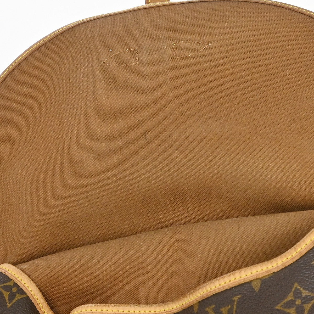 Louis Vuitton Saumur Handbag Monogram Canvas Brown Canvas Shoulder Bag Bag (Pre-Owned)