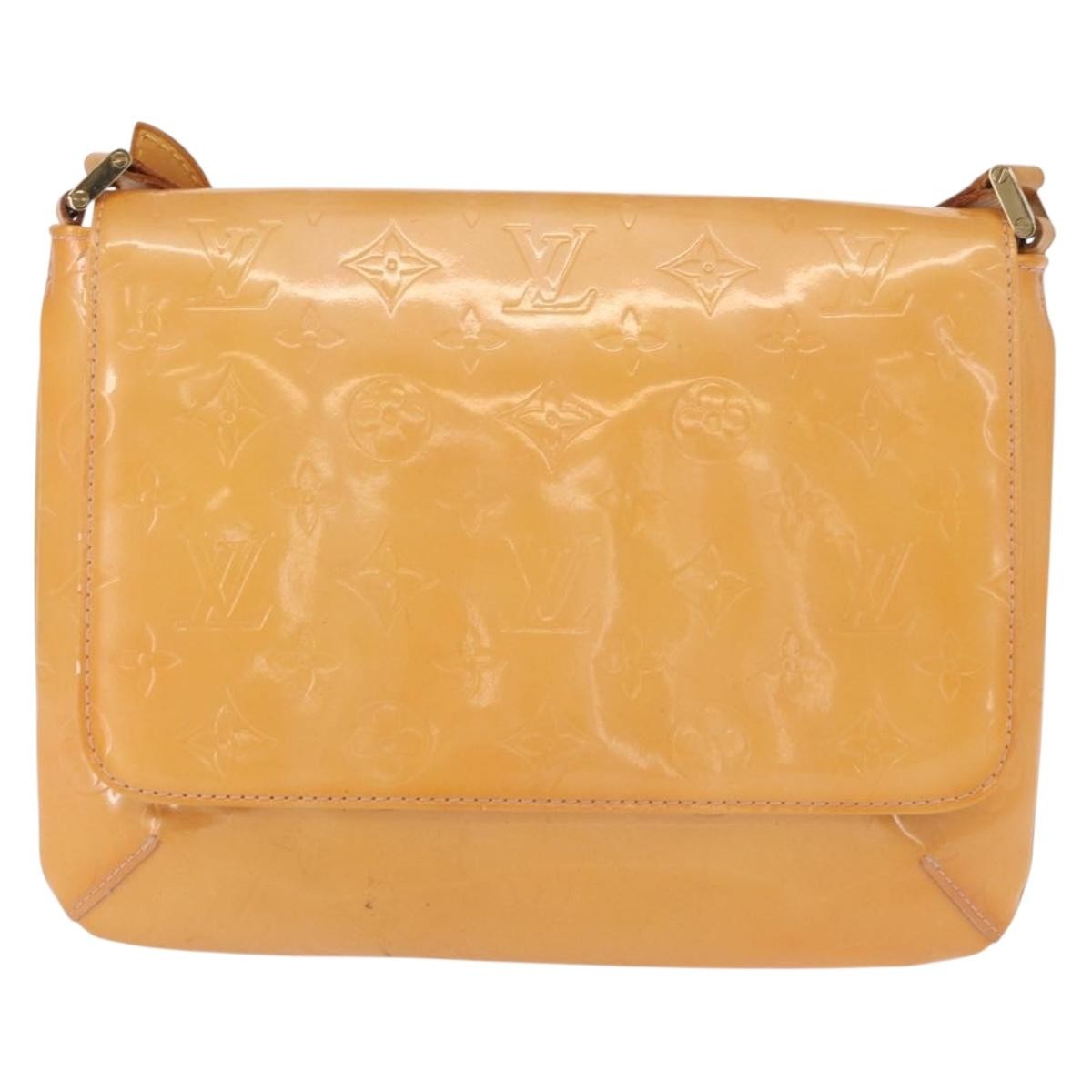 Louis Vuitton Thompson Street Handbag Monogram Vernis Yellow Patent_Leather Shoulder Bag Bag (Pre-Owned)