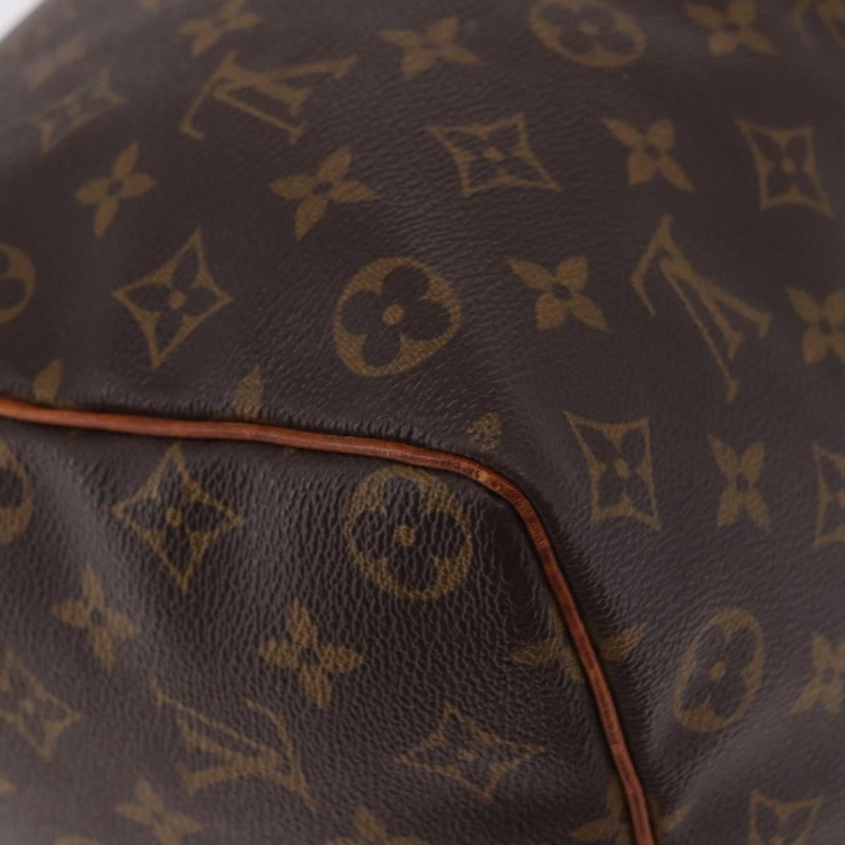Louis Vuitton Speedy Handbag Monogram Canvas Brown Canvas Handbag (Pre-Owned)