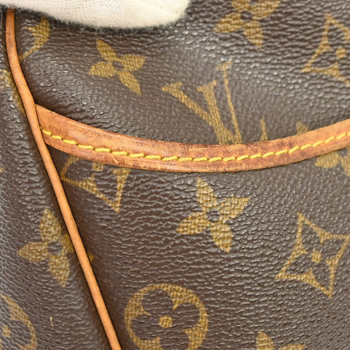 Louis Vuitton Deauville Handbag Monogram Canvas Brown Canvas Handbag (Pre-Owned)