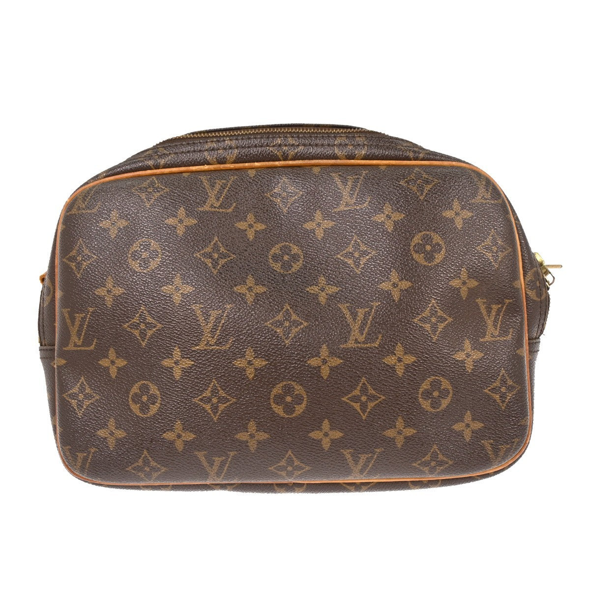 Louis Vuitton Reporter Bag Monogram Canvas Brown Canvas Shoulder Bag Bag (Pre-Owned)