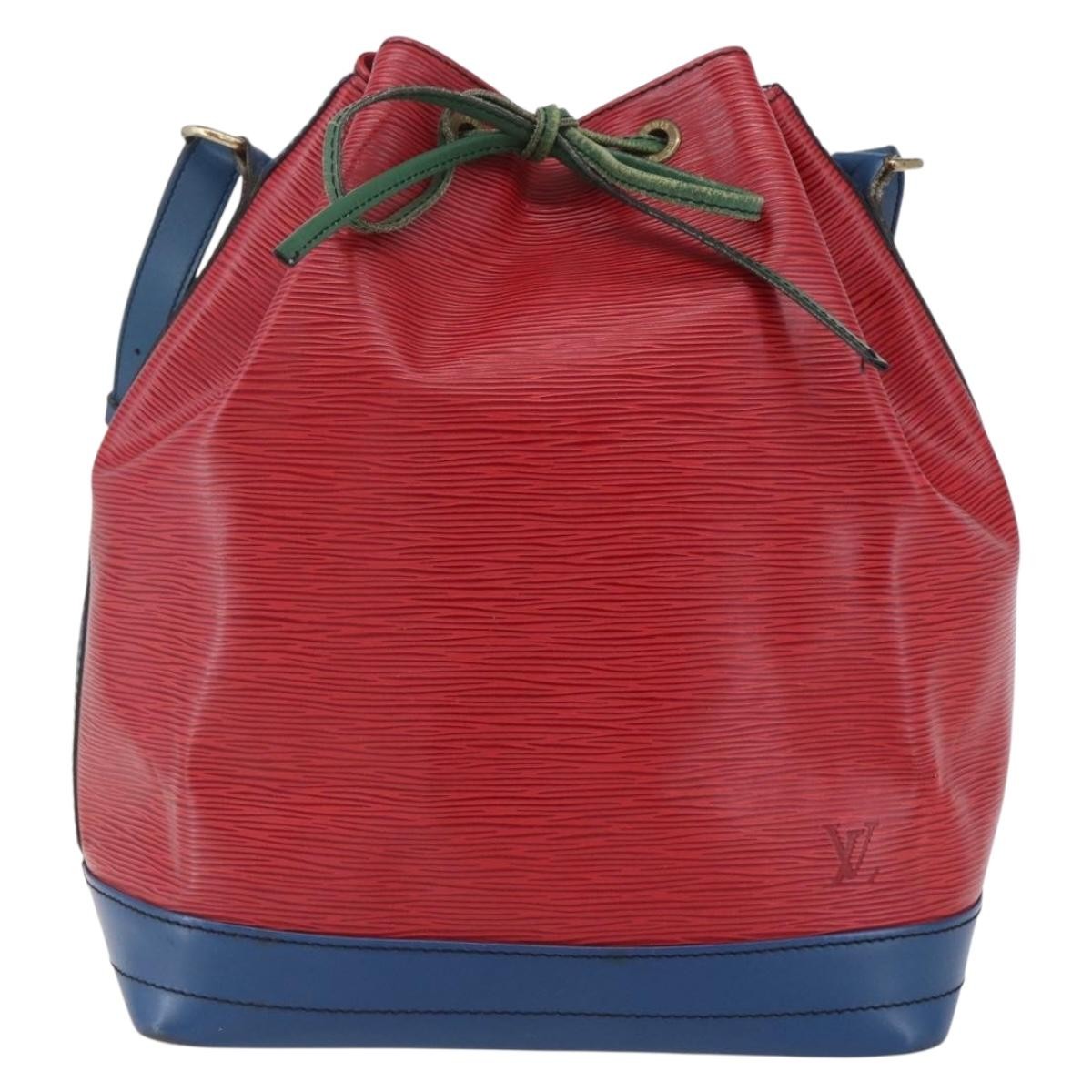 Louis Vuitton Tricolor Noe Handbag Epi Leather Red Leather Shoulder Bag Bag (Pre-Owned)