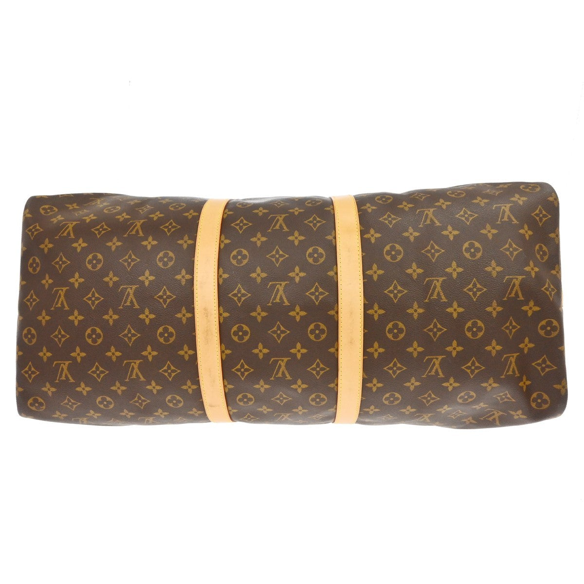 Louis Vuitton Keepall Bandouliere Bag Monogram Canvas Brown Canvas Travel Bag Bag (Pre-Owned)