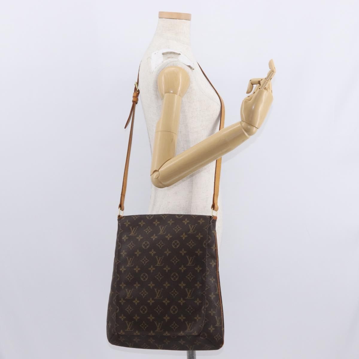 Louis Vuitton Musette Salsa Handbag Monogram Canvas Brown Canvas Shoulder Bag Bag (Pre-Owned)