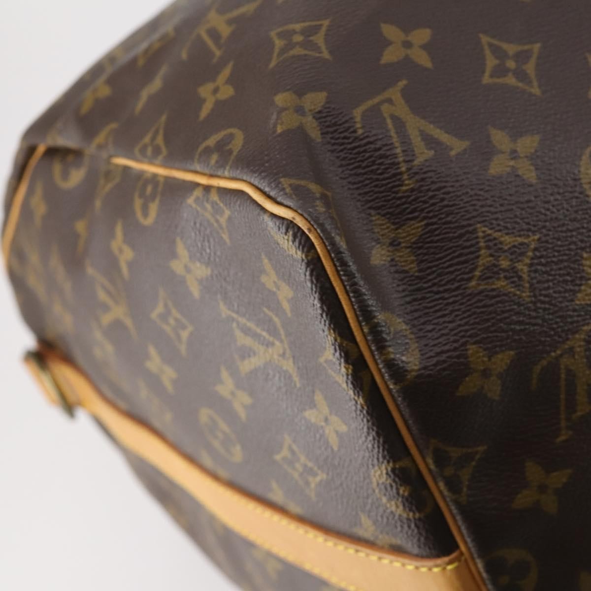 Louis Vuitton Keepall Bandouliere Bag Monogram Canvas Brown Canvas Travel Bag Bag (Pre-Owned)